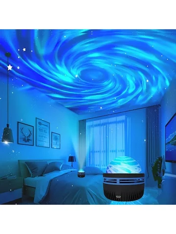 LED Galaxy Projector Light Colorful Galaxy Sky Projector Bedroom Night Light Kids Room Decoration Christmas Party Decoration