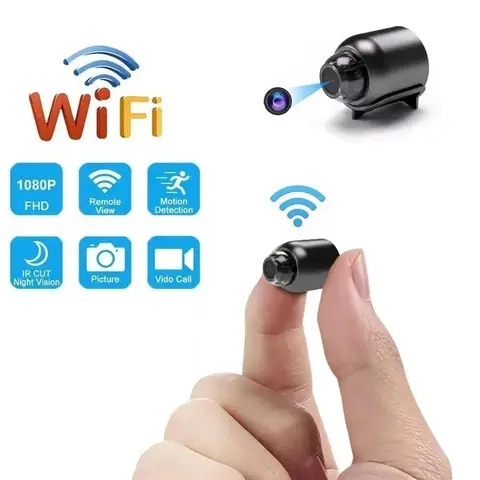 Döngüsel kayıt fonksiyonu ile yeni X5 Mini kamera HD1080P kompakt kablosuz WIFI kamera evde açık kamp için uygun