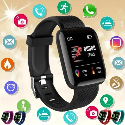 Çok İşlevli akıllı saat erkek kadın çocuklar için mesaj hatırlatmak müzik kontrol cihazı spor adım kalori D13 Smartwatch çalar saat 116 artı