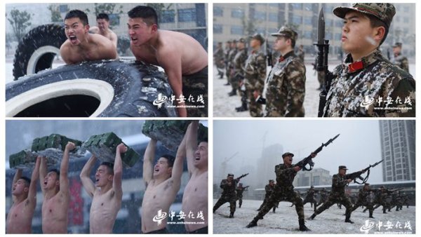 安徽武警：风雪练兵砺血性