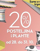 Mana webshop akcija 20% popusta na posteljinu i plahte