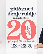 Mana webshop akcija 20% popusta na pidžame i donje rublje