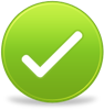 Green checkmark