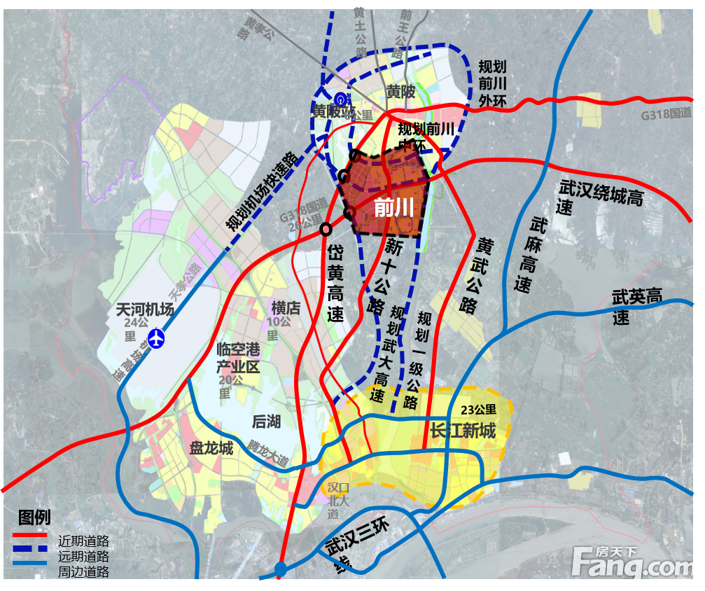 武汉市黄陂开发区500亩工业用地（50亩起招拍挂）