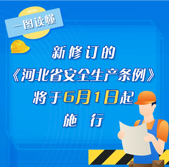 一图读懂｜新修订的《河北省安全生产条例》将于6月1日起施行