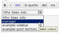 Editor button