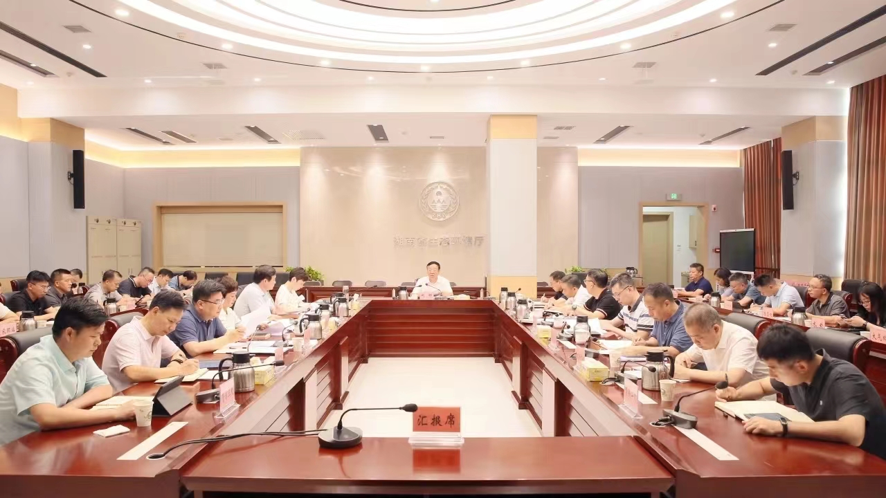 省生态环境厅党组召开扩大会议 传达学习习近平总书记重要指示精神