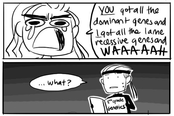 Myth: Liquid Snake thinks dominant genes are superior