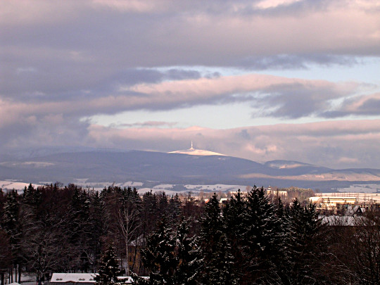 First snow on Praded