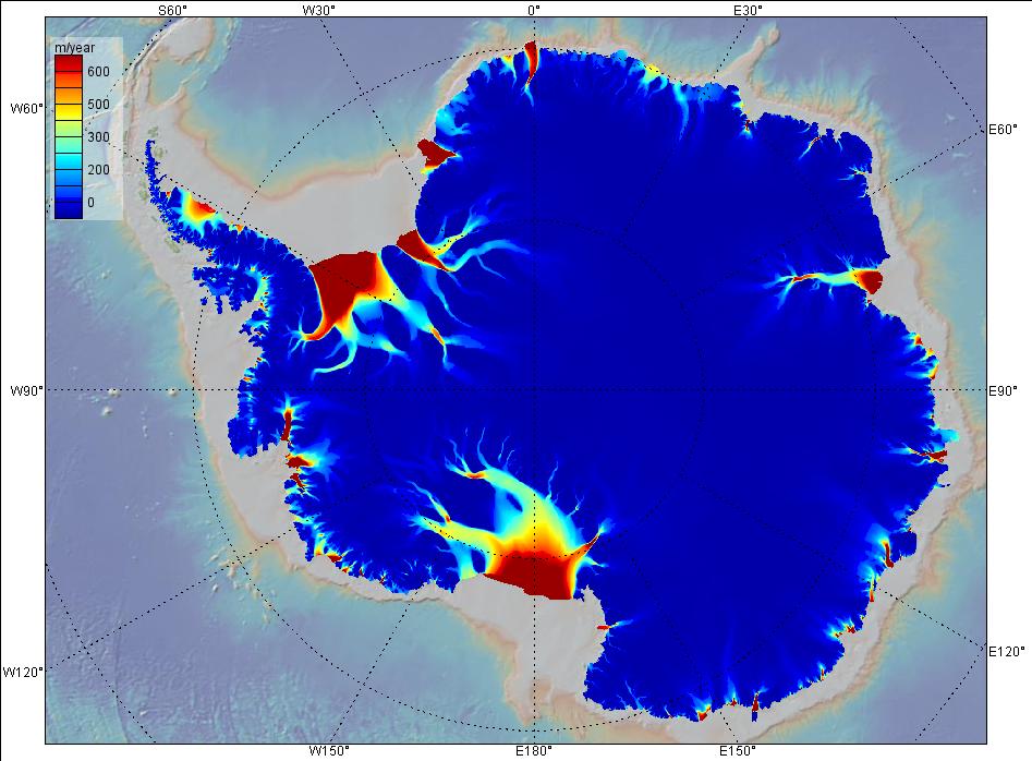 Ice Flow Velocity Data - Rignot et al., v2, 2017