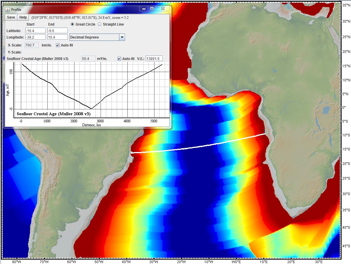 Seafloor Crustal Age Data - Mueller et al.