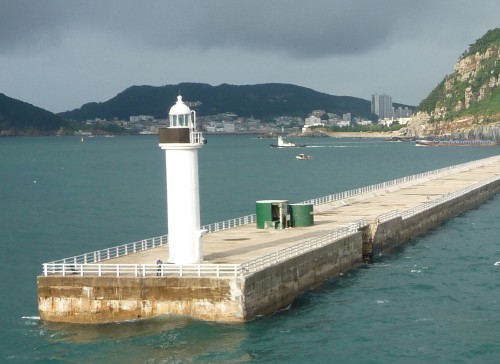 Busan Jodo Breakwater East End Light