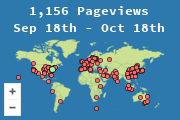 Locations of visitors to this page