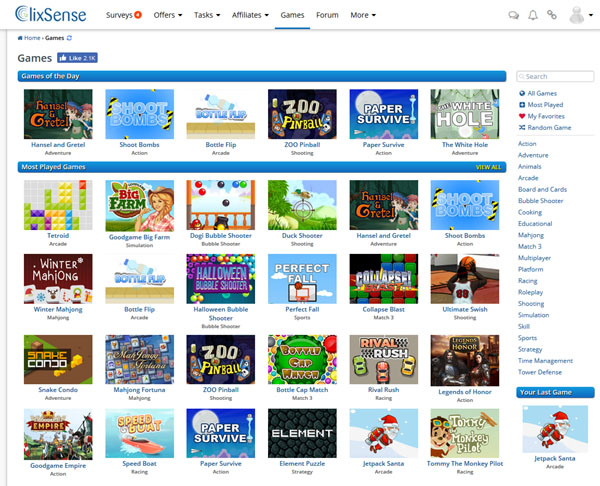 Ysense Juegos / Games