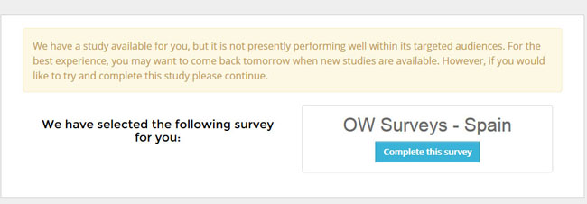 Ysense OWSurveys