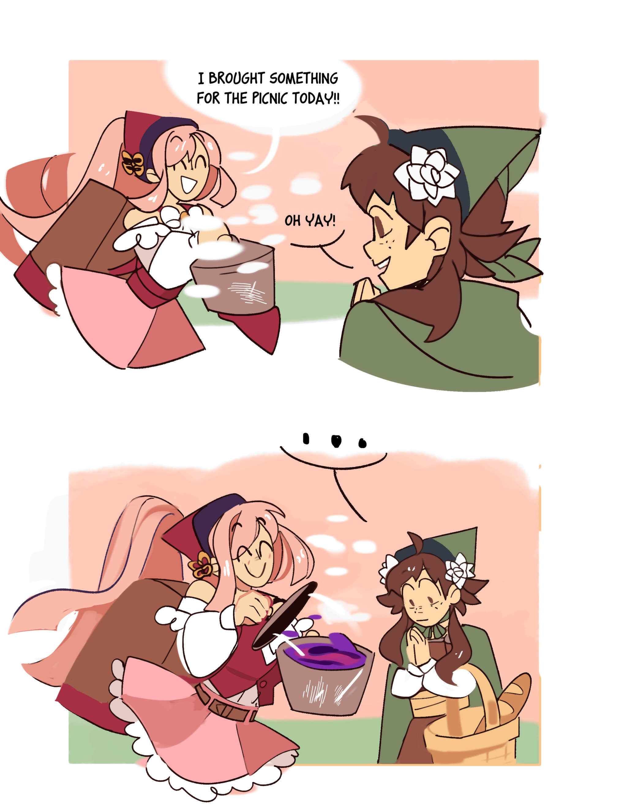 Mozu & Felicia's Picnic by Jadesnap