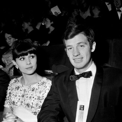 Jean-Paul Belmondo & first wife Élodie Constantin, 1964