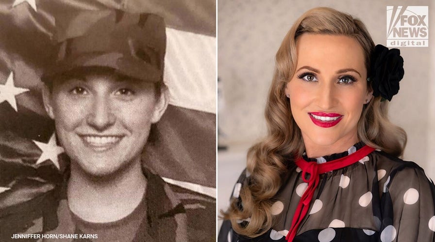 Iraq War veteran poses as 40s pinup model after surviving mortar attack