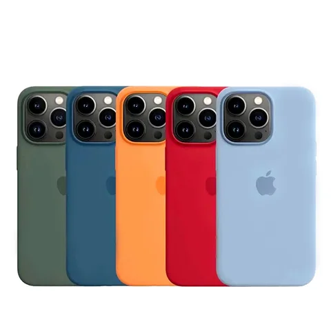 Original Official Silicone Case For Apple iPhone 14 13 12 15 Pro Max Cases For iPhone 14 15 Plus 13 12 11 Case Logo Full Cover