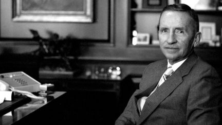 Ross Perot in his office in Dallas, 1986