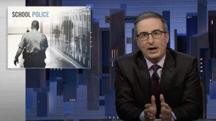 John Oliver argues against cops in schools