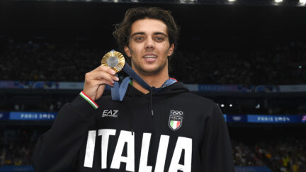 Italian Olympic swimmer Thomas Ceccon