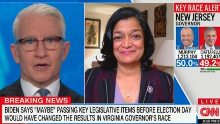 Anderson Cooper grilling Pramila Jayapal