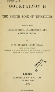 Cover of edition eighthbook00thucuoft