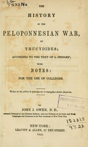 Cover of edition historyofpelopo00thucuoft