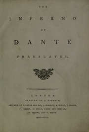 Cover of edition infernoofdantetr00dantuoft