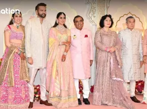 From Thai billionaires to Bollywood stars: Saris unite guests at Ambani wedding