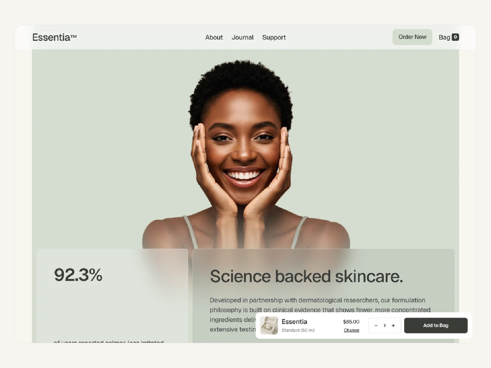Essentia One Product Framer Ecommerce Template