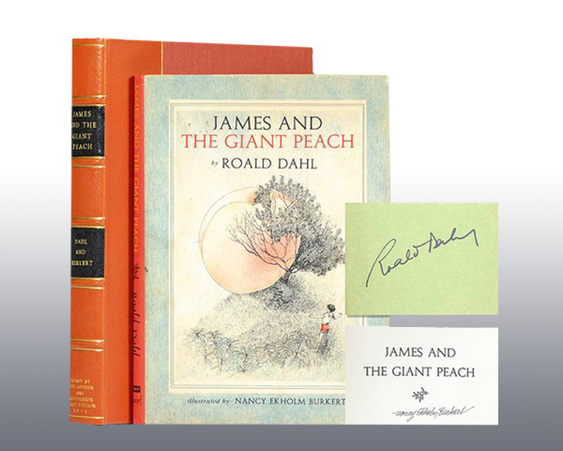 A signed copy of James and the Giant Peach