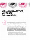 Research paper thumbnail of Wolnomularstwo w Polsce do 1822 roku