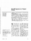 Research paper thumbnail of The MR appearance of vaginal fistulas