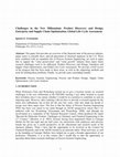 Research paper thumbnail of Challenges in the new millennium: product discovery and design, enterprise and supply chain optimization, global life cycle assessment