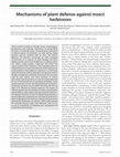 Research paper thumbnail of Mechanisms of plant defense against insect herbivores