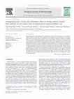 Research paper thumbnail of Antihyperglycemic activity and antidiabetic effect of methyl caffeate isolated from Solanum torvum Swartz. fruit in streptozotocin induced diabetic rats