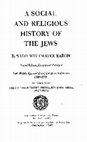 Research paper thumbnail of Salo W. Baron, *A Social and Religious History of the Jews: Late Middle Ages and Era of Expansion, 1200-1650, vol. 18: The Ottoman Empire, Persia, Ethiopia, India, and China*, second edition, revised and enlarged (New York: Columbia University Press, 1983)