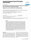 Research paper thumbnail of A novel method to identify and characterise peptide mimotopes of heat shock protein 70-associated antigens