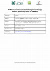 Research paper thumbnail of H1N1 virus and vaccination among rheumatology patients, especially those on DMARDS