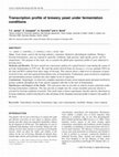 Research paper thumbnail of Transcription profile of brewery yeast under fermentation conditions