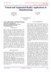 Research paper thumbnail of Virtual and Augmented Reality Applications in Manufacturing