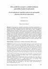 Research paper thumbnail of Sobre a justificativa em separar a crueldade da dimensão epistemofílica da pulsão de apoderamento.