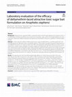 Research paper thumbnail of Laboratory evaluation of the efficacy of deltamethrin-laced attractive toxic sugar bait formulation on Anopheles stephensi