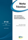 Research paper thumbnail of Nota Técnica IPEA nº 64 - RCEP: Histórico das negociações e efeitos geopolíticos