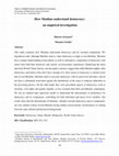 Research paper thumbnail of How Muslims Understand Democracy: An Empirical Investigation