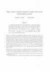 Research paper thumbnail of Edge colored complete bipartite graphs with trivial automorphism groups