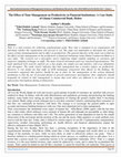 Research paper thumbnail of The Effect of Time Management on Productivity in Financial Institutions: A Case Study of Ghana Commercial Bank, Hohoe