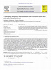 Research paper thumbnail of A fixed point theorem of Subrahmanyam type in uniform spaces with generalized pseudodistances